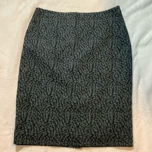 LOFT Slate Blue and Gray Pencil Skirt Size 2